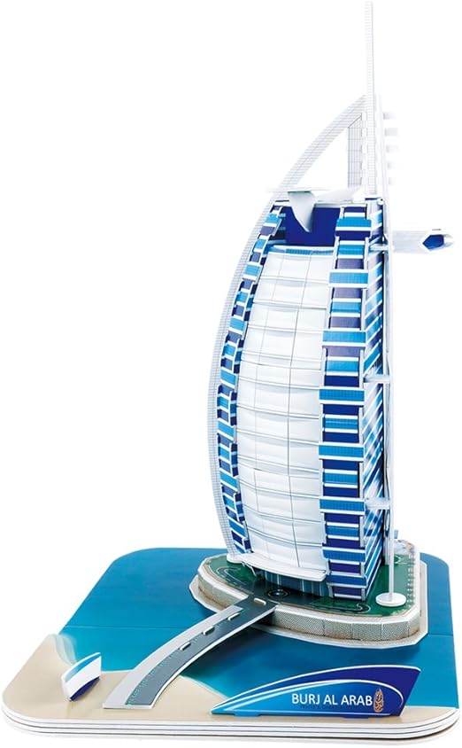 CUBIC FUN 3D PUZZLE BURJ AL ARAB 46PC UAE - Marah Kids
