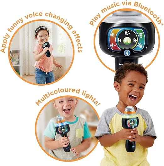 Vtech - SINGING SOUNDS MICROPHONE - Multicolour | 15 built - in sing - along songs on the Singing Sounds Microphone | Suitable ages 2 + up - Marah Kids