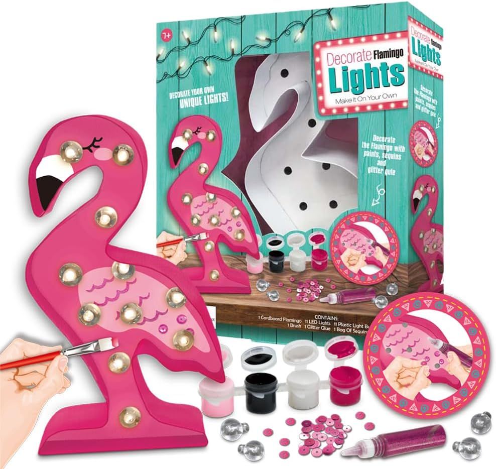 Sew Star - Decorate Your Own String Lights LED Kit - Flamingo - Marah Kids