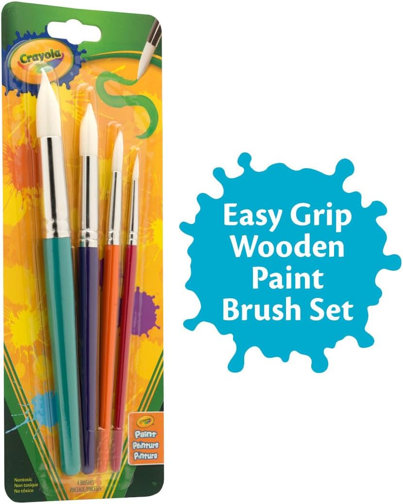 Crayola 4ct Round Brush Set - Marah Kids
