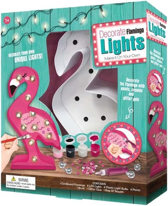 Sew Star - Decorate Your Own String Lights LED Kit - Flamingo - Marah Kids