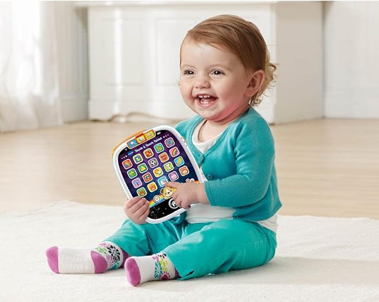 Vtech - Touch & Teach tablet - multicolor | Includes 25 pretend light - up app buttons, | 3 modes of play, light up glowing home button,| suitable ages 12m + up - Marah Kids