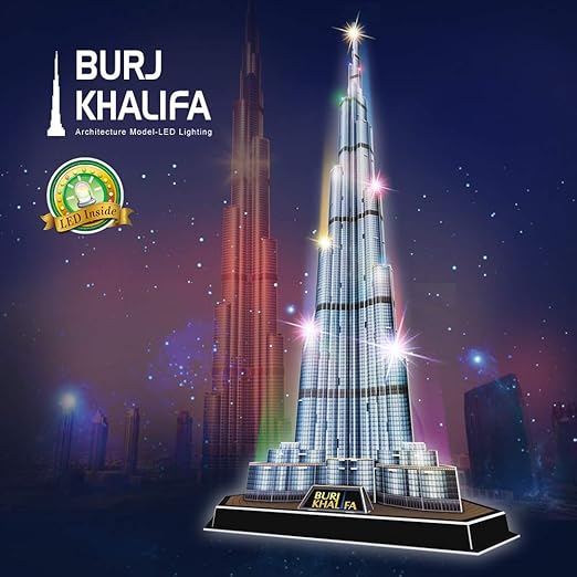 CUBIC FUN 3D PUZZLE BURJ KHALIFA 136PC BO UAE - Marah Kids