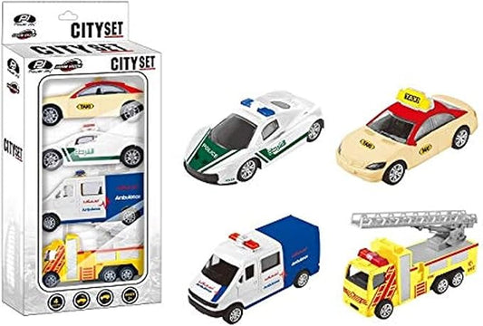 Power Joy Vroom Vroom Die Cast Dubai UAE Set 4P 1/4 - Marah Kids