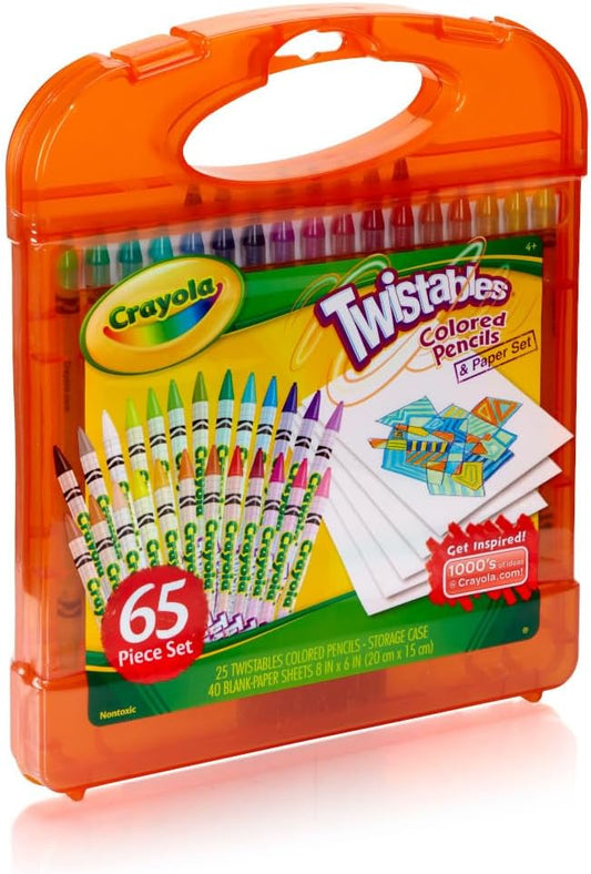 Crayola Twistables® Colored Pencils & Paper, 65 Piece Set - Marah Kids