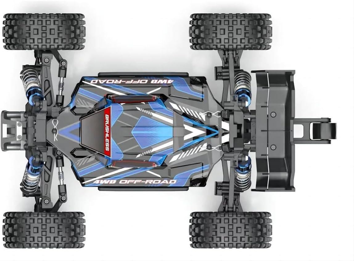 MJX Hyper GO 16207 with 3S Battery 1/16 RTR Brushless RC Cars, 62KM/H Fast RC Truck, 4WD All - Road Remote Control Cars | suitable 14+ ( Multicolour) - Marah Kids