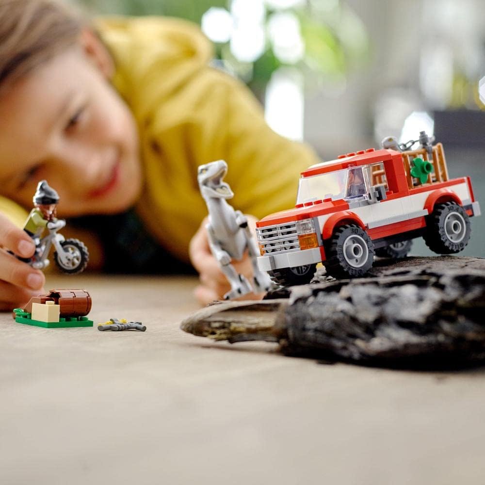 Lego Jurassic World Blue And Beta Velociraptor Capture With Truck And 2 Dinosaur 76946