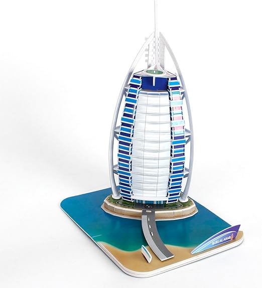 CUBIC FUN 3D PUZZLE BURJ AL ARAB 46PC UAE - Marah Kids