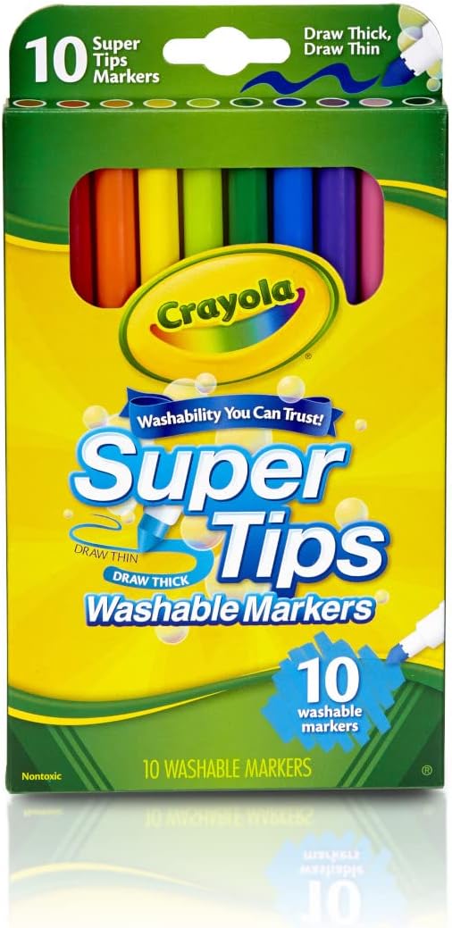 Crayola 10 ct. Washable Super Tips Markers - Marah Kids