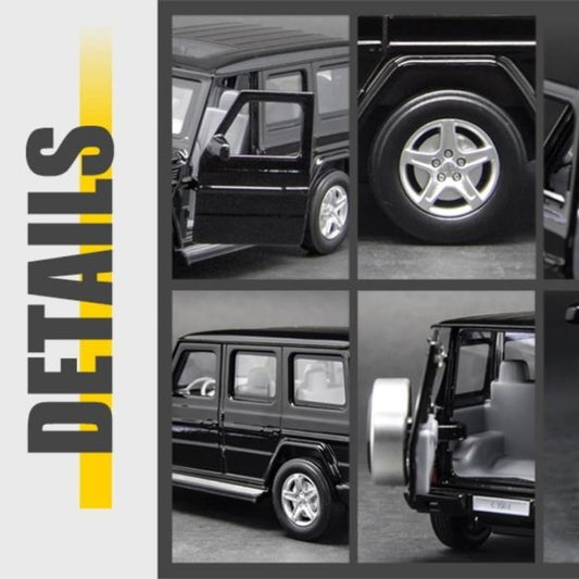 D - power MSZ – Mercedes Benz G350D - Black | Die - Cast Replica, Ultimate Collector's Item, SUV Cars | Toy Vehicles, Metal Toy Car Model - Pull Back Collection | Size - 1:32, For Kids 3+ - Marah Kids