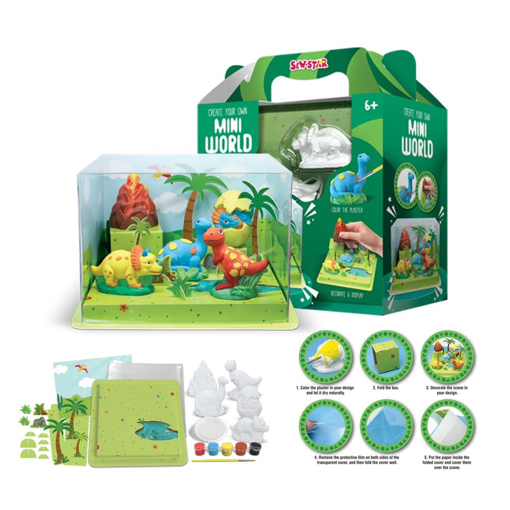 Sew Star - Create Your Own Mini Dino World - Marah Kids
