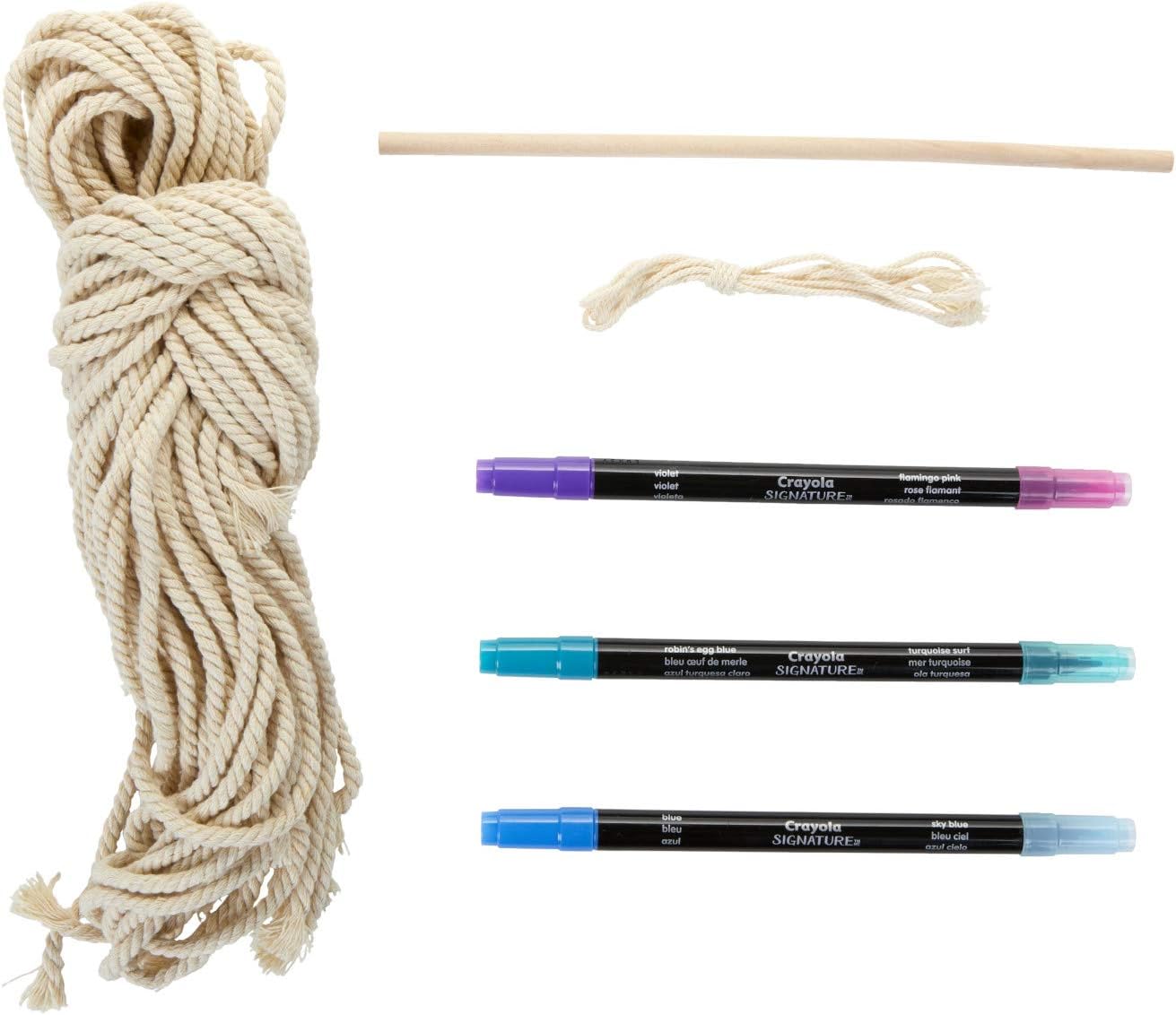 Crayola Signature Ombre Macrame Wall Hanging Kit - Marah Kids