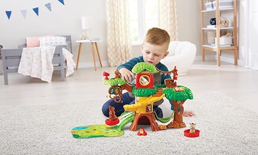 Vtech - Animal Fun Treehouse | Interactive Toy for Kids with Phrases & Sounds | Suitable for Boys & Girls 1, 2, 3, 4+ Years - Marah Kids