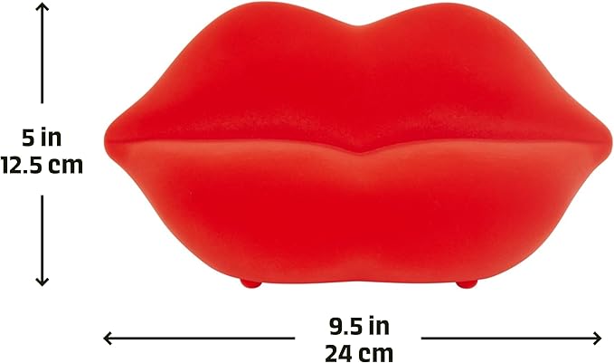 Bratz - Funky Fashion Furniture Lip Couch - Red | ICONIC SHAPE | Passion for Fashion in style with this statement furniture | fuzzy flocked finish | hangout spot or use with most fashion dolls up to 12” tall | Ages 6 + - Marah Kids