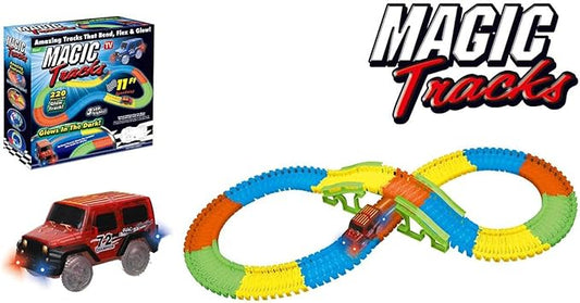 Power Joy Magic Track 220pieces 11Ft Battery Operated - Marah Kids