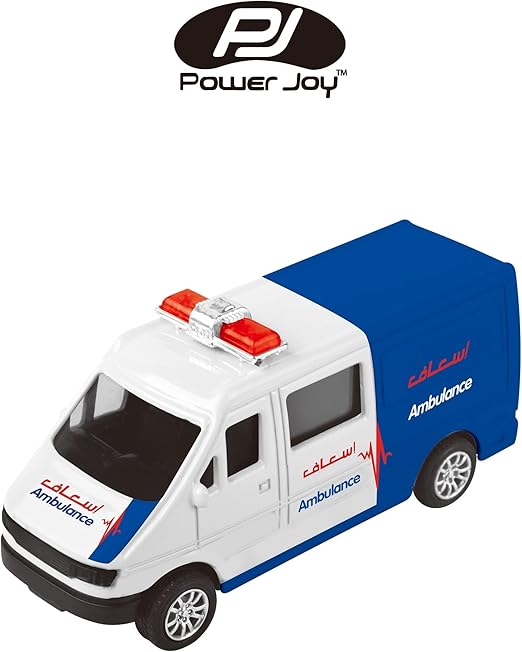 Power Joy Vroom Vroom Diecast Dubai Ambulance 1/43 UAE - Marah Kids