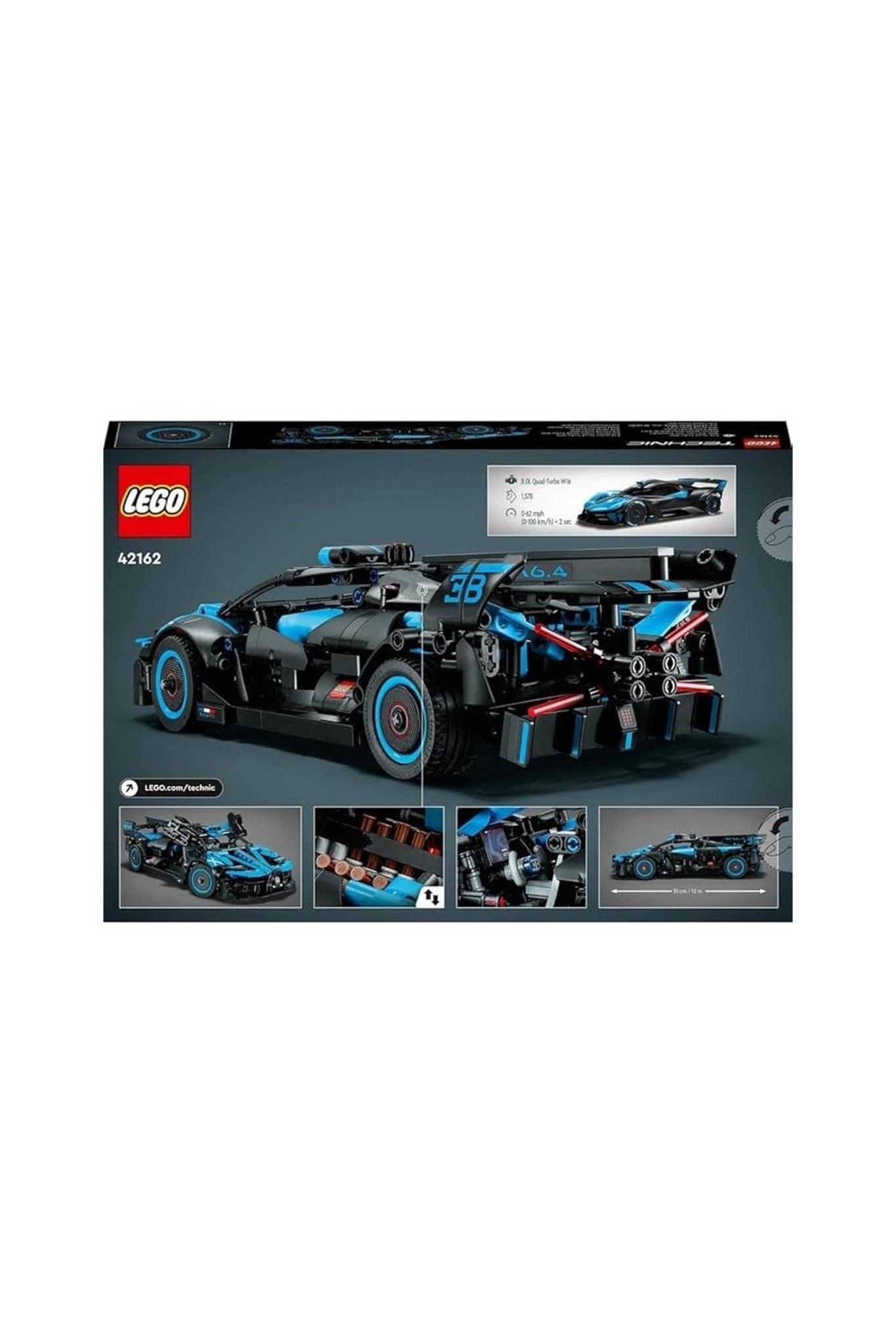 Lego Bugatti Bolide Agile Blue Building Toy Set - Marah Kids