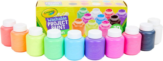Crayola 10 ct. 2 - oz. Neon Paint Set - Marah Kids