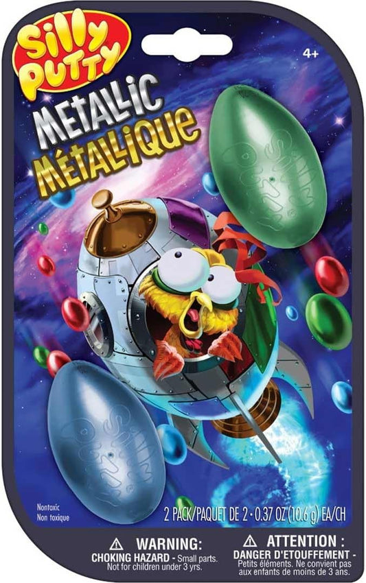 Crayola Silly Putty Metallic Eggs 2 - Pack | Ages 4+ - Marah Kids