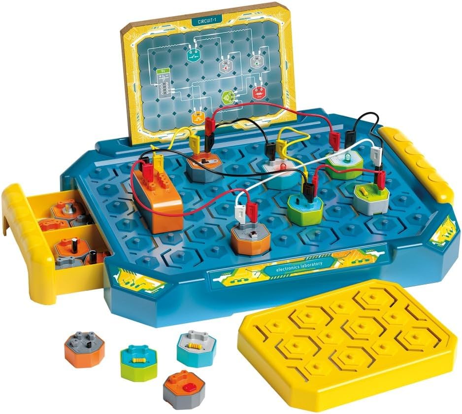 CLEMENTONI Science and Play Electronics Laboratory, Battery Operated - Marah Kids