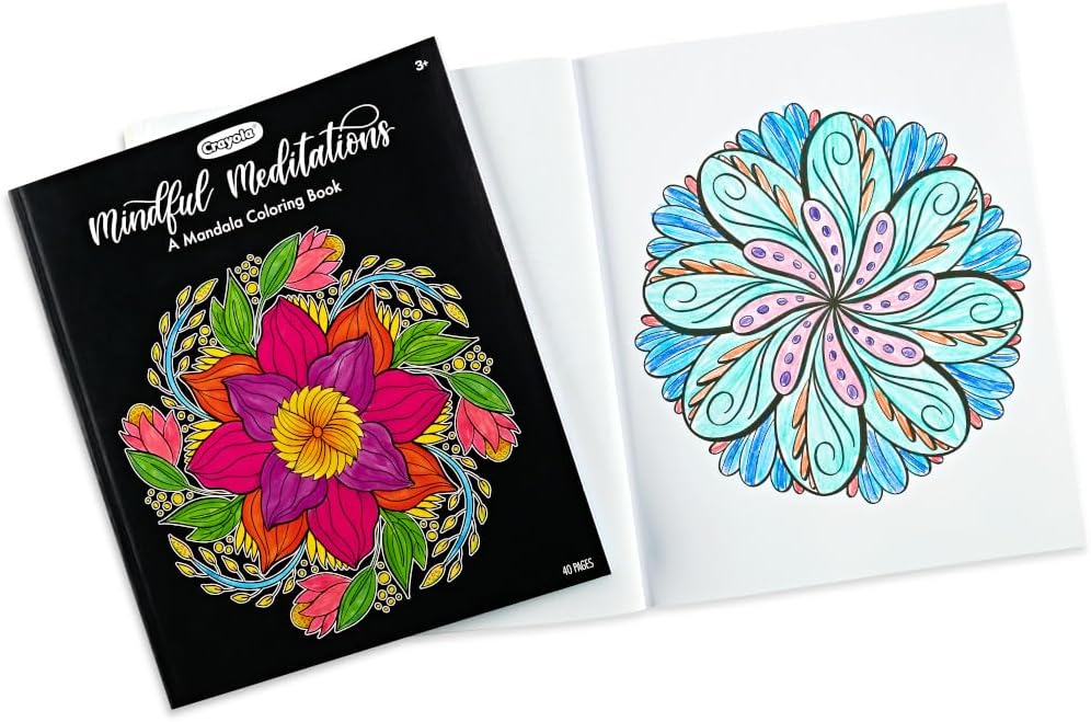Crayola 40 - Page Coloring Book, Mindful Meditations - Marah Kids