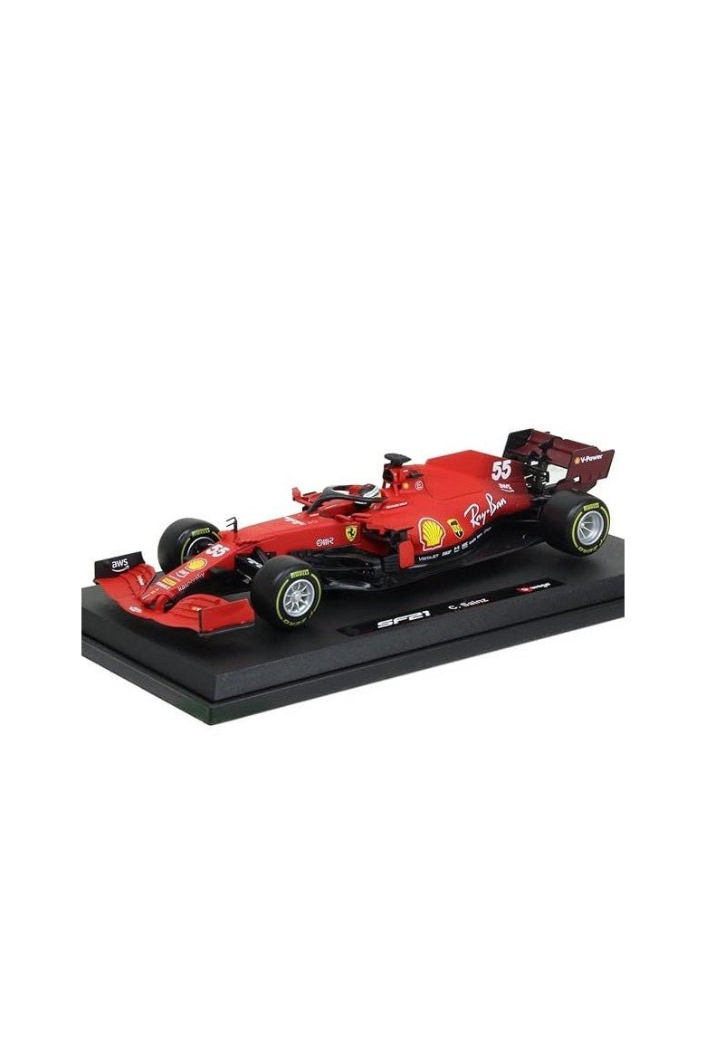 Bburago Maistro 1:18 Ferrari SF21 F1 2021 Carlos Sainz Diecast Model - Marah Kids