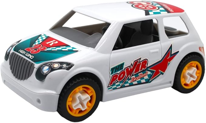 D - Power DIY Smart Wheels Race Car for Kids | Car Building Toy Kit | With Tools, Guideposts | Scale 1:32 - Marah Kids