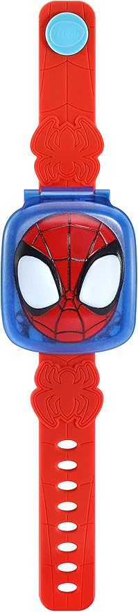 Vtech - Spidey and His Amazing Friends - Spidey Learning Watch (Multicolour ) | Watch includes nine digital clock faces, a stopwatch, a timer, a cuckoo clock, and an alarm with a choice of alarm tones | Ideal 3 to 6 years - Marah Kids