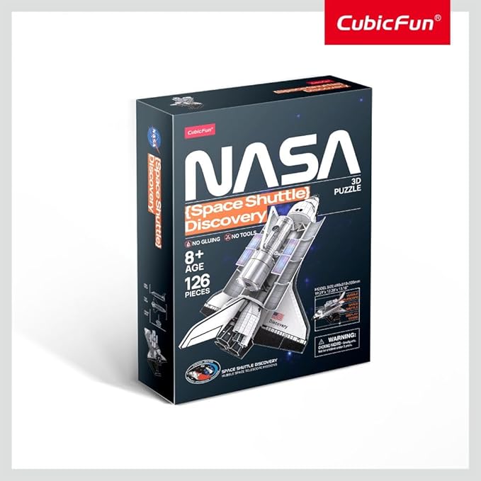 CUBIC FUN 3D PUZZLE NASA DISCOVERY 126PCS - Marah Kids