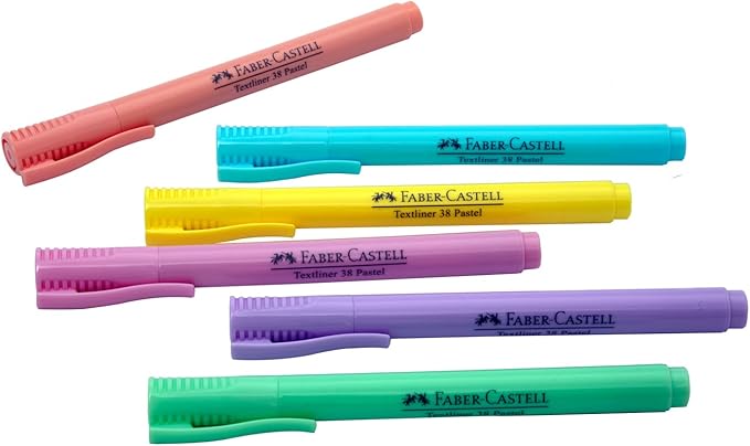 FABER - CASTELL PASTEL SLIM HIGHLIGHTER 6 COLOUR - Marah Kids