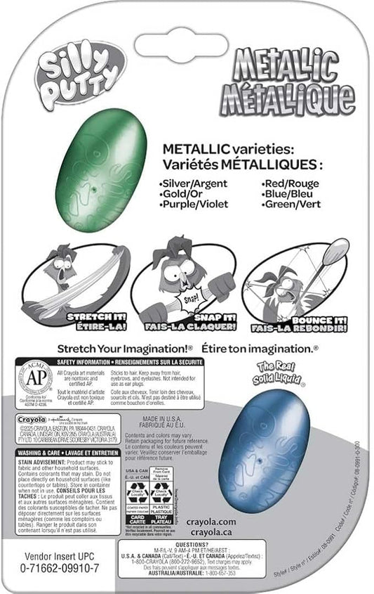 Crayola Silly Putty Metallic Eggs 2 - Pack | Ages 4+ - Marah Kids