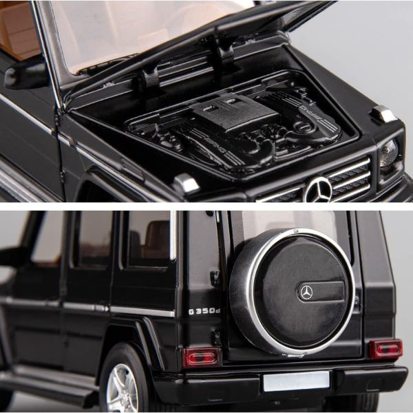 D - power MSZ – Mercedes Benz G350D - Black | Die - Cast Replica, Ultimate Collector's Item, SUV Cars | Toy Vehicles, Metal Toy Car Model - Pull Back Collection | Size - 1:32, For Kids 3+ - Marah Kids