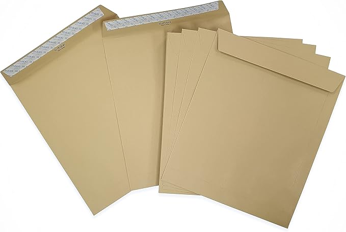 MAXI BROWN ENVELOPES 110 GSM 12"X10" P&S 25'S - Marah Kids