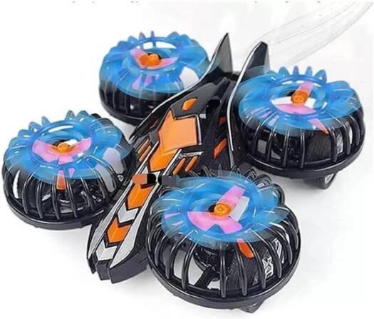 D - Power - Friction - Powered Fly Car with Rotating Propellers – Black | Fun, Battery - Free Toy for Kids | Age 3+ - Marah Kids