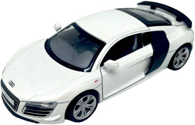 D - power MSZ – Audi R8 GT - White | Die - Cast Replica, Ultimate Collector's Item, Super Cars | Toy Vehicles, Metal Toy Car Model - Pull Back Collection | Size - 1:32, For Kids 3+ - Marah Kids