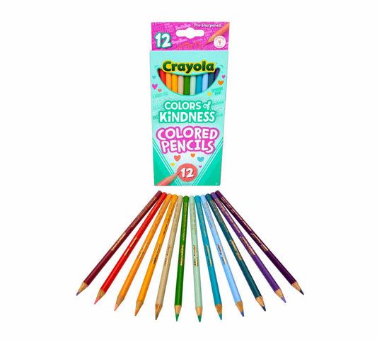 Crayola - Colors of Kindness | Colored Pencils - 12 Ct - Marah Kids