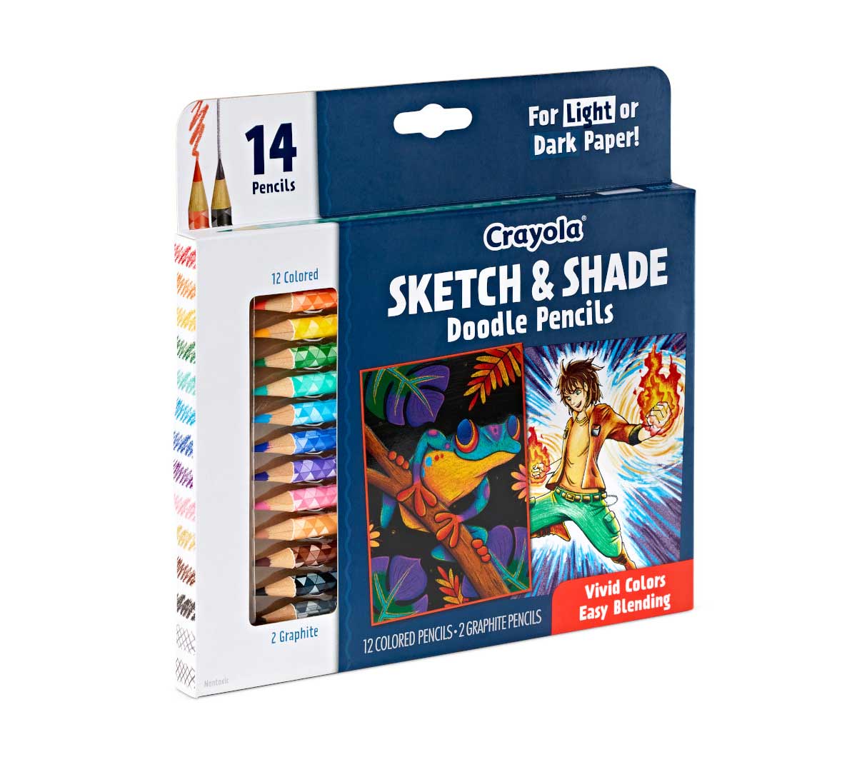 Crayola - Sketch and Shade Doodle Pencils, 14 count - Marah Kids