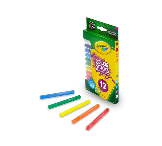 Crayola Color Sticks, 12, count (colors may vary) |Great for kids ages 3 and up. - Marah Kids