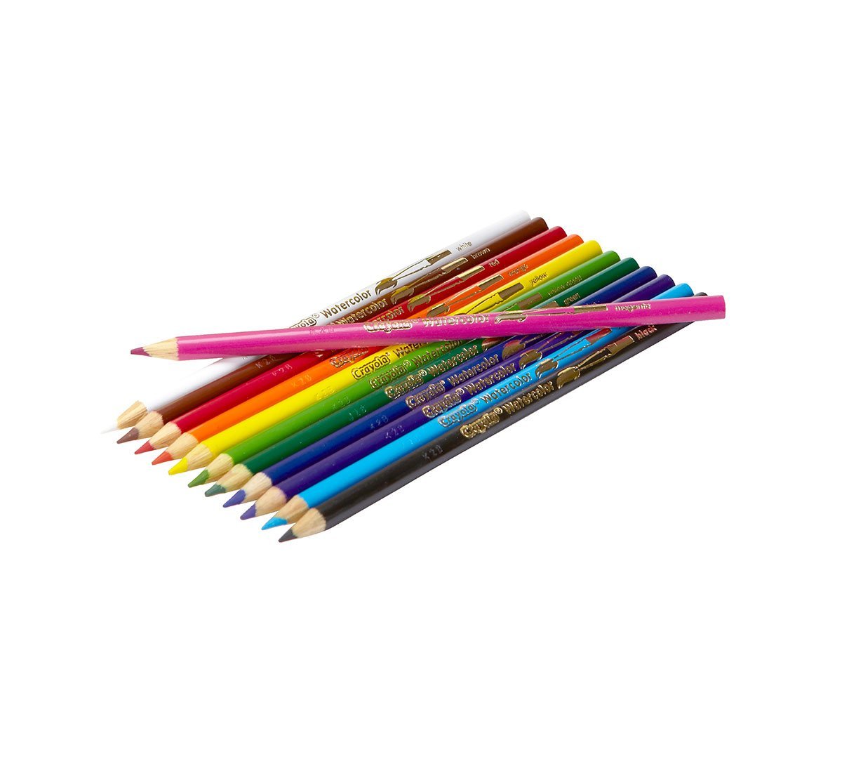 Crayola Watercolour Pencils, 12 Count Create watercolor effects by laying down dry color and using a paintbrush (not included) | ages 5 & up. - Marah Kids