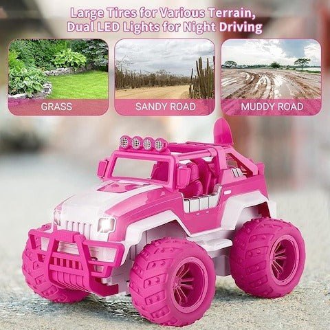Remote Control Off Road Rock Crawler - Pink - Marah Kids
