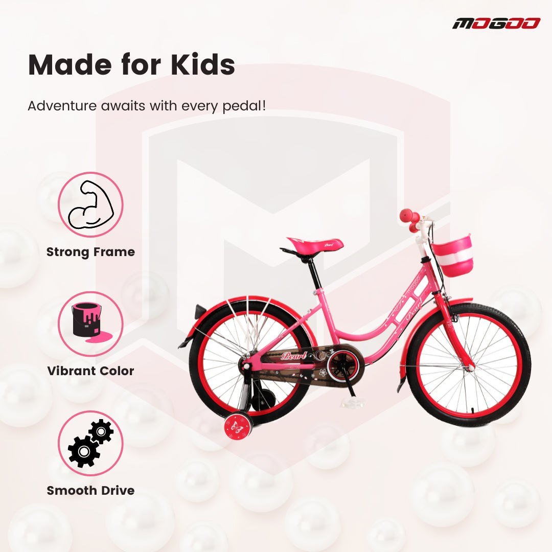 Pearl 16" Kids Bicycle - Pink - Marah Kids