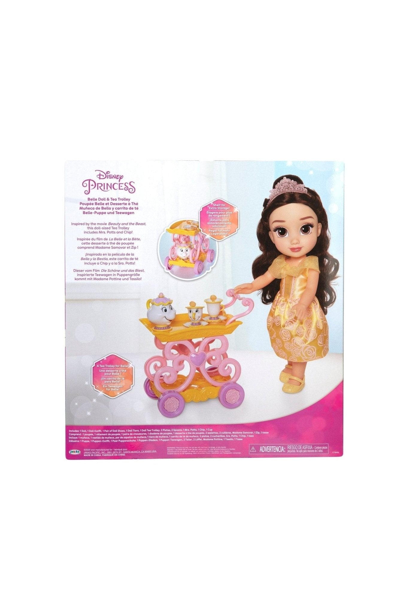 Disney Princess Belle With Tea Trolley Set - Marah Kids