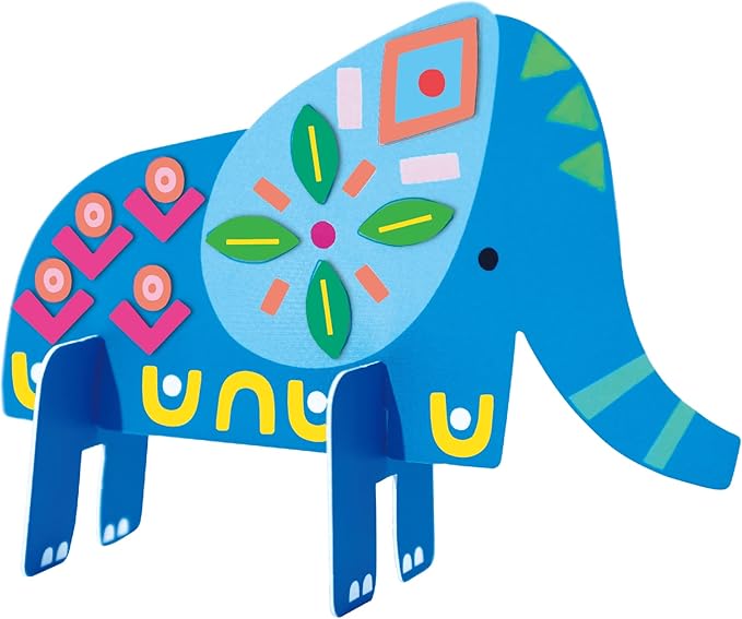 Avenir Stick 'N Play Series - Safari Animals | 200+ Reusable Stickers for Endless Fun! Create Play Scenes with 8 Illustrated Theme Cards, Make Your Own Animal Figures | For Kids 3+ - Marah Kids