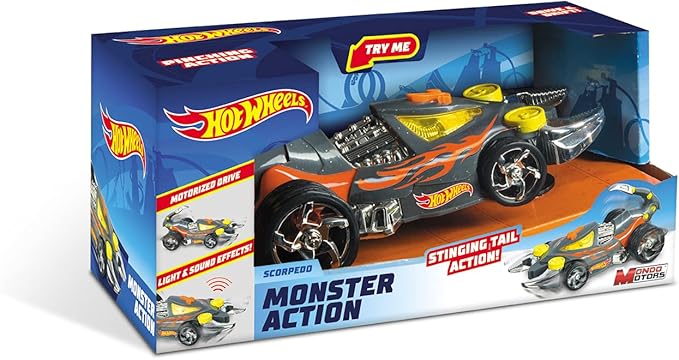 Hot Wheels L&S Monster Act.Scorpedo B/O - Marah Kids