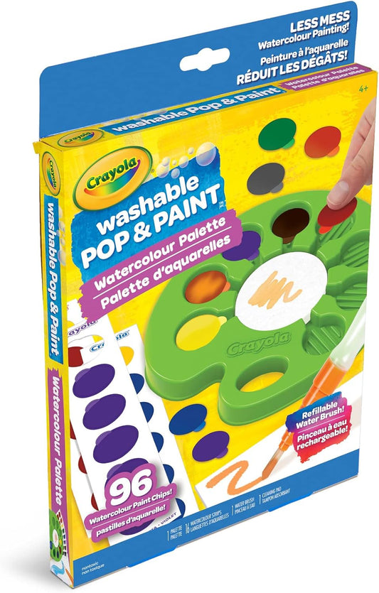 Crayola Pop & Paint Washable Watercolor Palette - Marah Kids