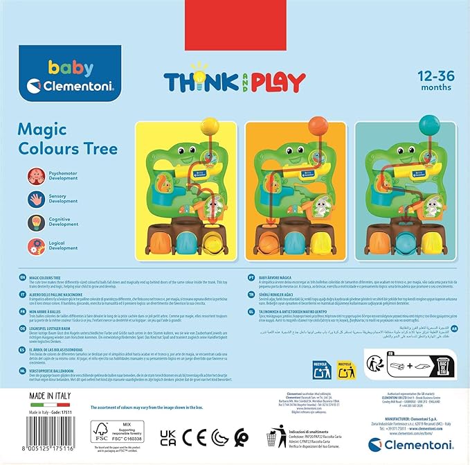 CLEMENTONI CLEMENTONITONI BABY MAGIC COLOURS TREE - Marah Kids