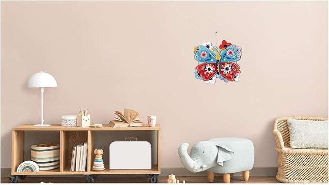 Avenir 3D Decoration - Butterfly Kit | Turn Your Wall into a Zoo! Create 3D Decorations with Pre - Cut Cardboard Puzzle Pieces | Thoughtful and Creative Gift Option for Kids 3+ - Marah Kids