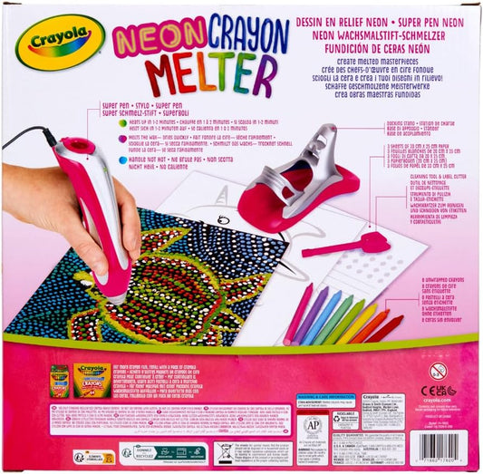 Crayola - Neon Crayon Melter | Unicorn Style - Melting Art, Gift for Kids | Arts & Crafts for Girls & Boys, Best Tween Craft Kit | Ages 8+ - Marah Kids
