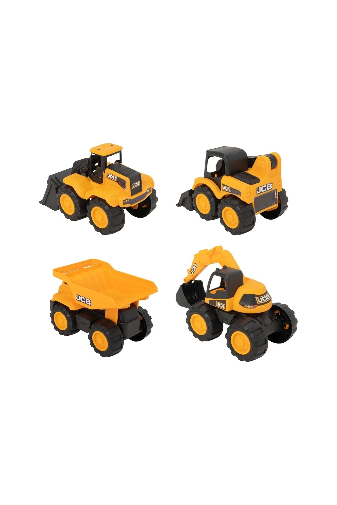 Tz Jcb 7" Tough Trucks 4Pk - Marah Kids