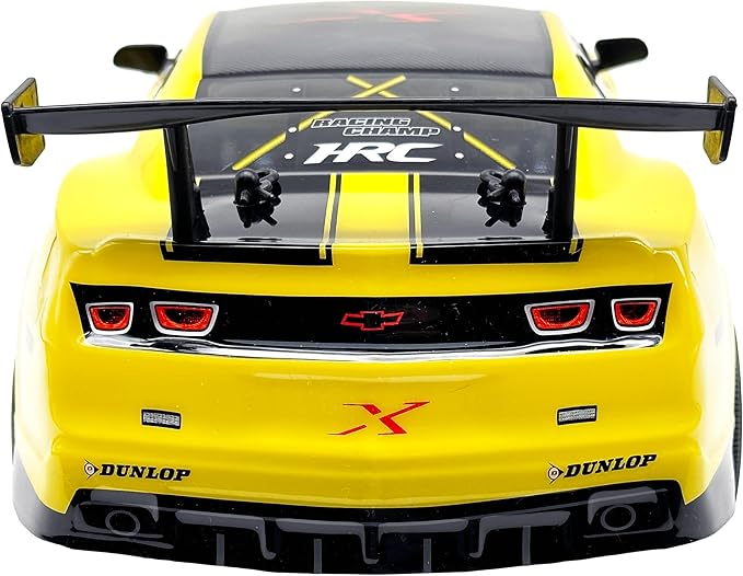 D - power - 1:10 Yellow Camaro RC Car – 2.4GHz Remote Control, 7.4V USB Rechargeable Battery, High - Speed Performance Vehicle for Kids Ages 6+ - Marah Kids